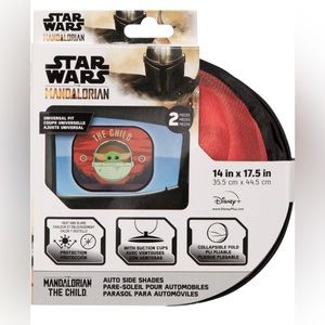NWT Plasticolor Star Wars Baby Yoda Automotive Mesh Side Window Sunshades